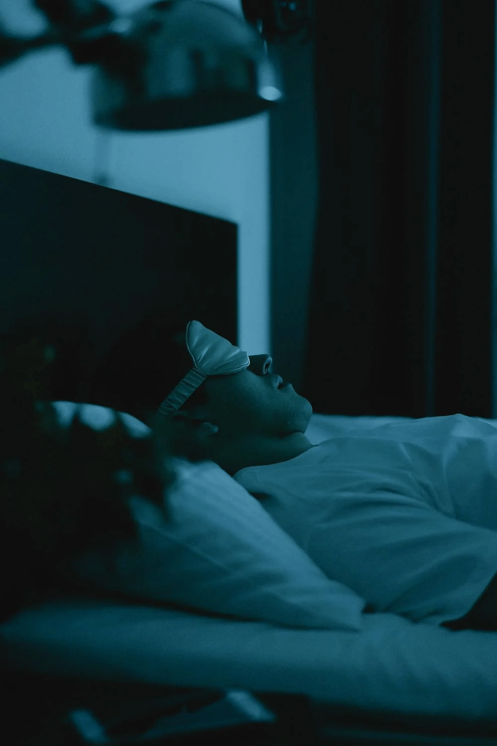 Women following a bedtime routine with a sleep breathing exercise for better relaxation and quality sleep