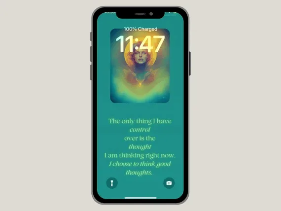 Put affirmations on your Phone's home screen to read them regularly