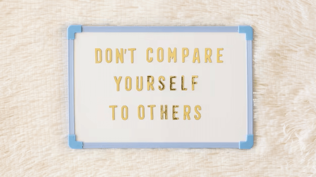 An example of a positive affirmation about not comparing yourself with others